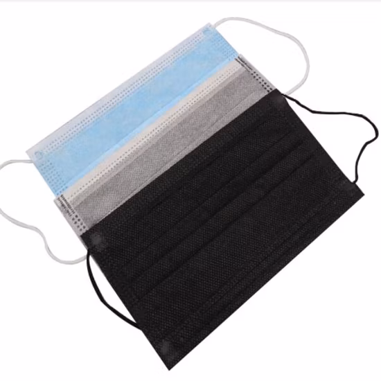 Surgical/Hospital/Medical/Protective/Safety/Nonwoven 4ply Activated Carbon Dust/Paper/Dental/SMS/Mouth 3ply Disposable Face Mask with Elastic Ear-Loops/Tie-on