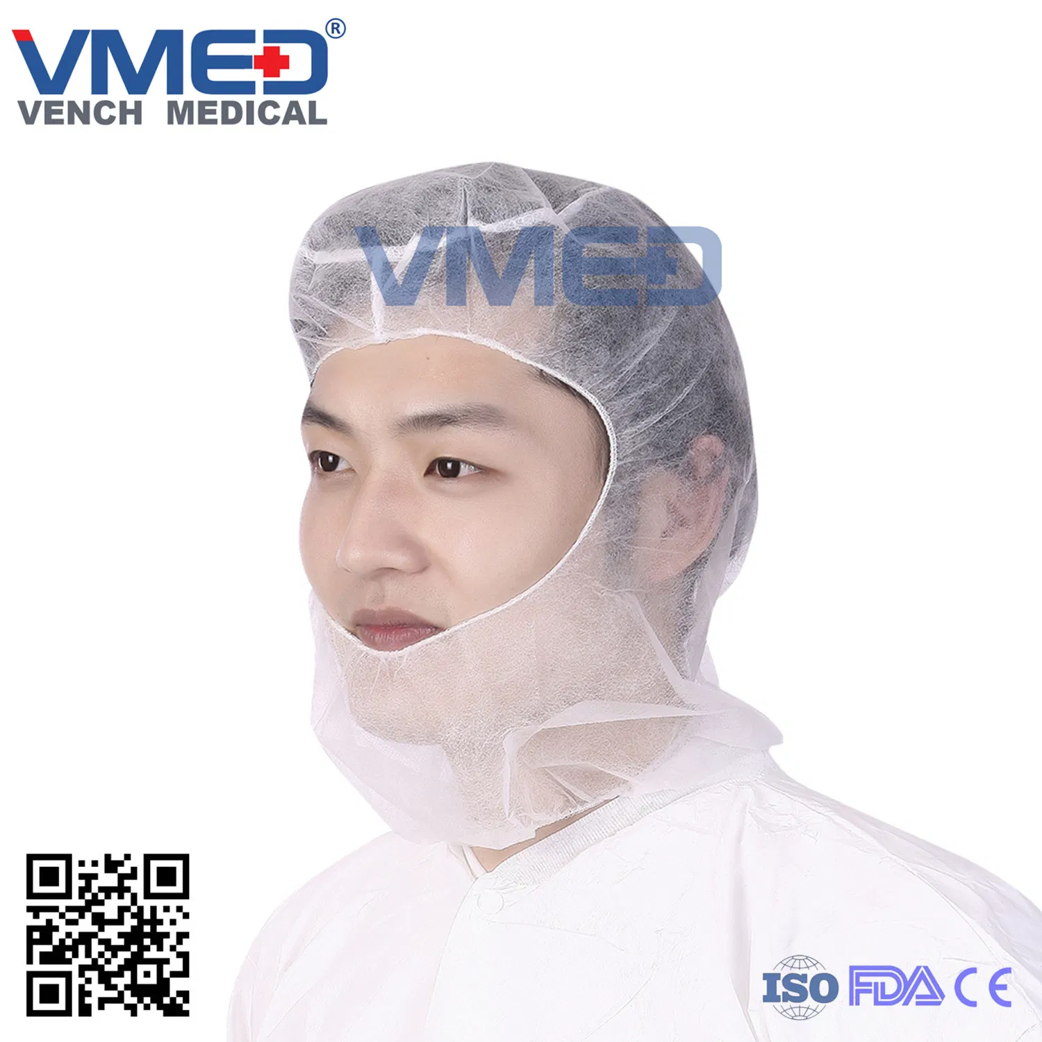 Disposable Nonwoven PP Hood Cover Protective Accessories PPE Products